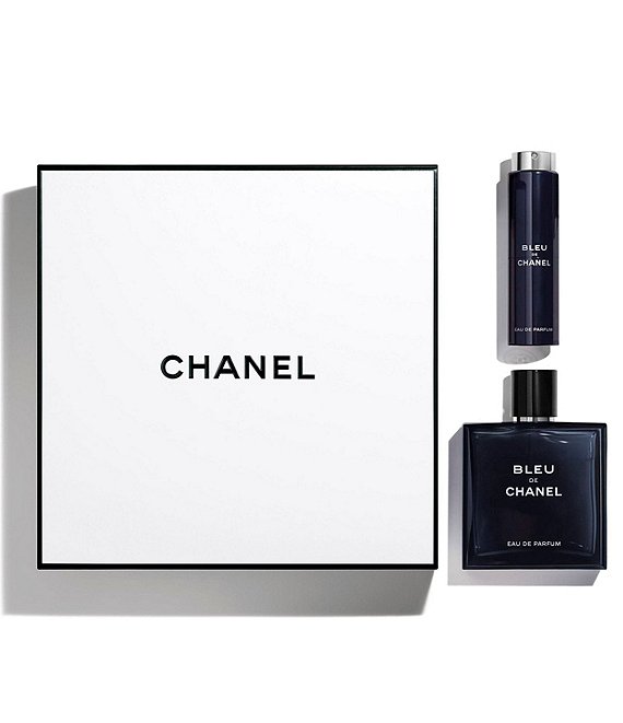 CHANEL,  CHANEL BLEU DE CHANEL 5 OZ. EAU DE PARFUM TWIST AND SPRAY SET , Item# BLO13198