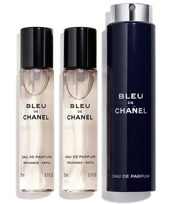 04946300_zi-8 CHANEL, BLEU DE CHANEL 3 X 0.7 Oz. Eau De Parfum Twist And Spray , Item# BLO13451