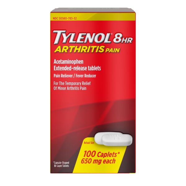 Tylenol 8 Hour Arthritis Pain Tablets with Acetaminophen, 100 ct, Item# BLO12296