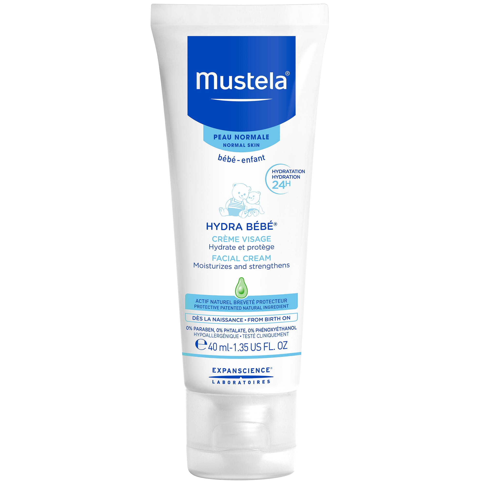7a9ae548-4393-4896-95cb-4cbbb700f8d6_1.f7a53c3e8a2603fbadf858481a688fb3-2 Mustela Hydra Bebe Facial Cream, Gentle Baby Face Cream 1.4 Oz, Item# BLO12604
