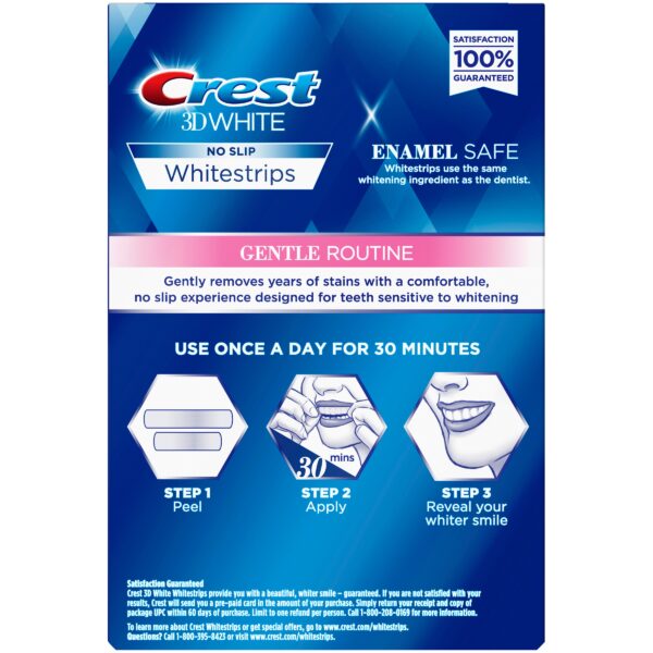 Crest 3D White Whitestrips Gentle Routine Teeth Whitening Kit, 21 Treatments, 50% More Free, Item# BLO12798